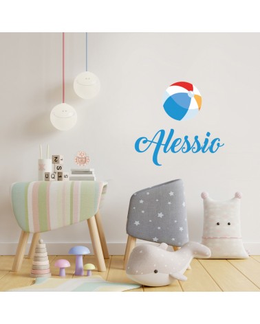 WALL STICKERS ADESIVI MURALI CAMERETTA BAMBINI NOME