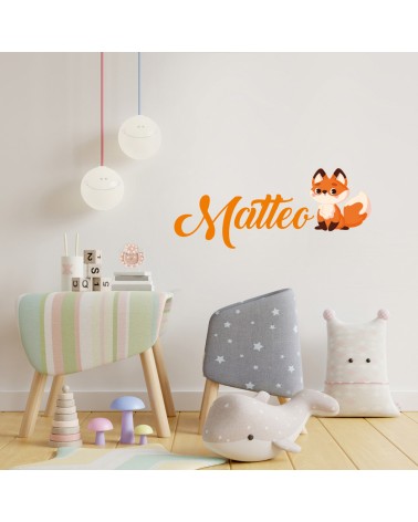 WALL STICKERS ADESIVI MURALI CAMERETTA BAMBINI NOME