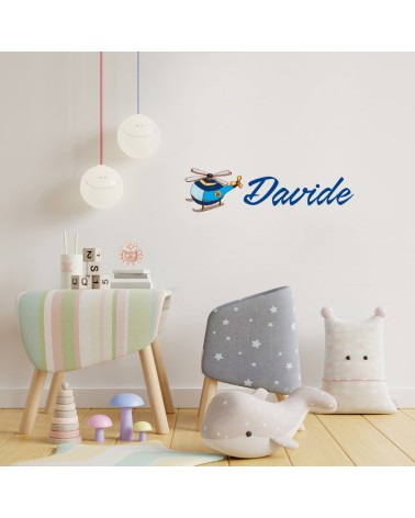 WALL STICKERS ADESIVI MURALI CAMERETTA BAMBINI NOME