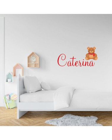 WALL STICKERS ADESIVI MURALI CAMERETTA BAMBINI NOME