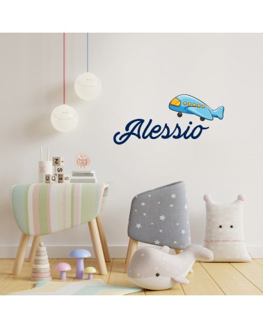 WALL STICKERS ADESIVI MURALI CAMERETTA BAMBINI NOME