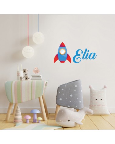 WALL STICKERS ADESIVI MURALI CAMERETTA BAMBINI NOME